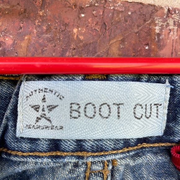 Little Boy’s Arizona Destroyed Bootcut Jeans Size 4 Slim - Picture 5 of 13